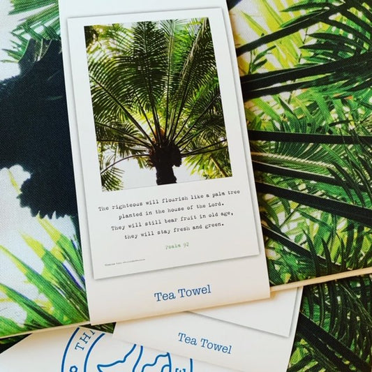 Flourish Tea Towel Psalm 92