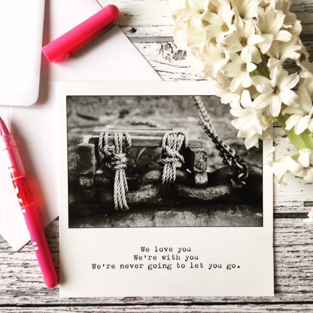 Never let you go. Mind & Soul Greeting Card