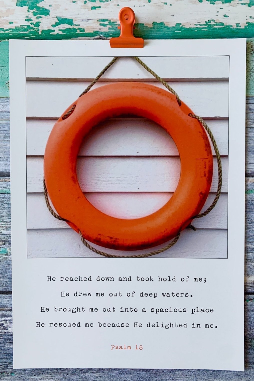 Out of Deep Waters A4 Print