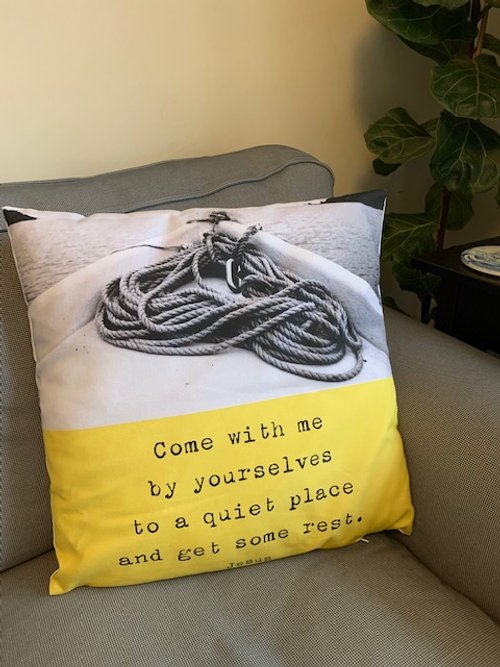 Quiet Place Cushion Cover Yellow