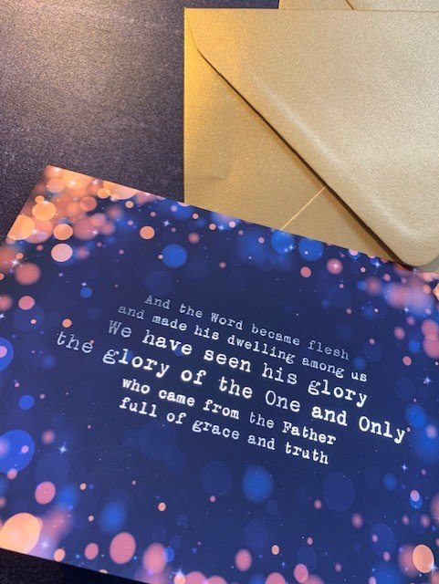 Pack of 5 gold foiled Christmas Cards supporting the Mind & Soul Foundation