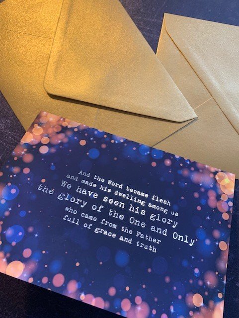 Pack of 5 gold foiled Christmas Cards supporting the Mind & Soul Foundation