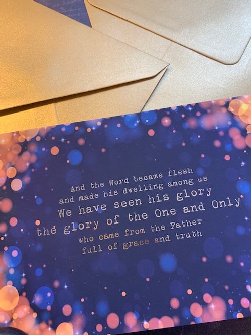 Pack of 5 gold foiled Christmas Cards supporting the Mind & Soul Foundation (Copy)