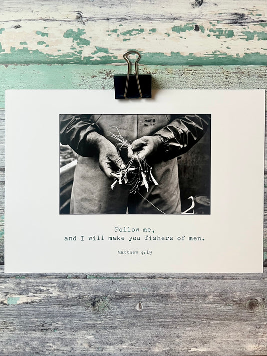 Christian A4 Print Fishers of Men Matthew 4