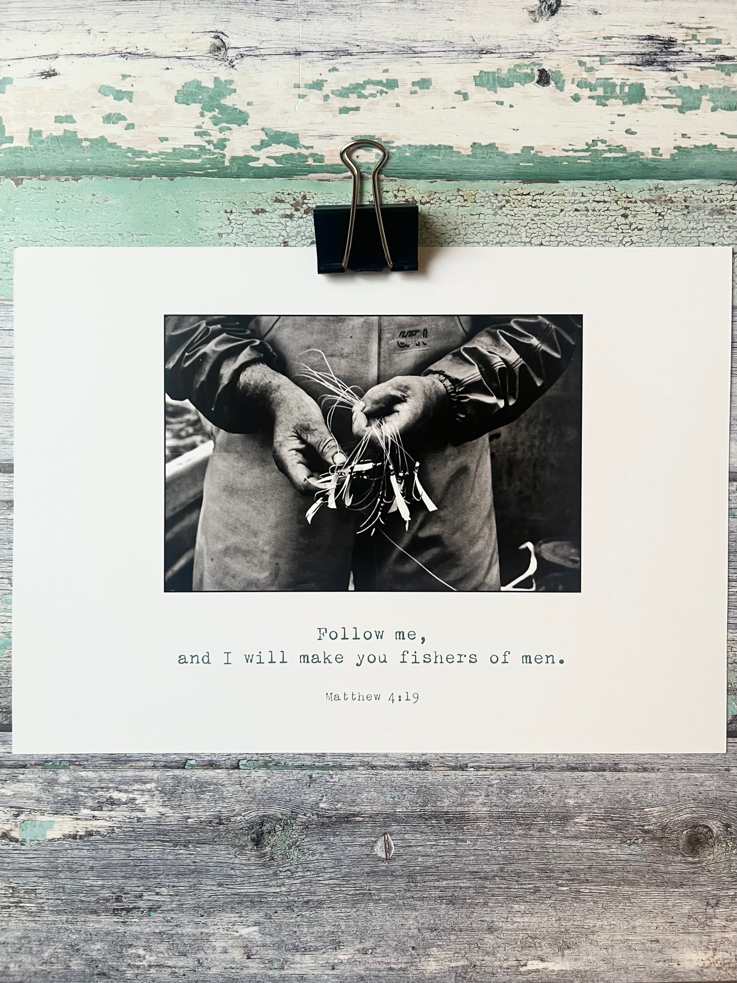 Christian A4 Print Fishers of Men Matthew 4