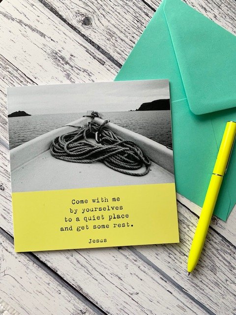Quiet Place Greeting Card Yellow
