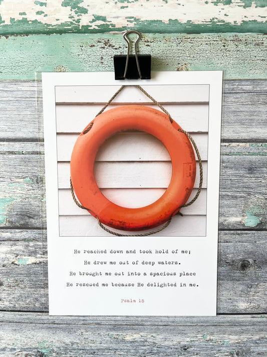 Out of Deep Waters A4 Print